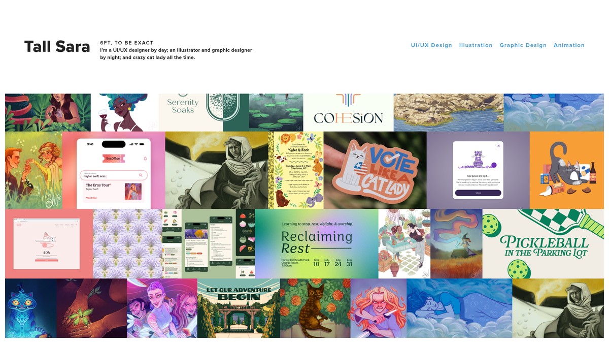 tallsara.com screenshot